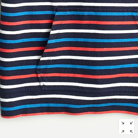 J. Crew Wide-sleeve Hoodie In Stripe Mariner Cloth - Picture 7 of 9